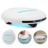 Smart bactericidal UVC robot for sterilization, 18 sensors, rechargeable USB, 4800 mAh